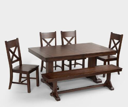 Dark Table Painted White Cashmere