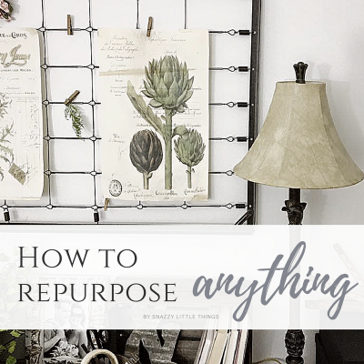 How to Repurpose Anything, reduce, reuse recycle items in your home.